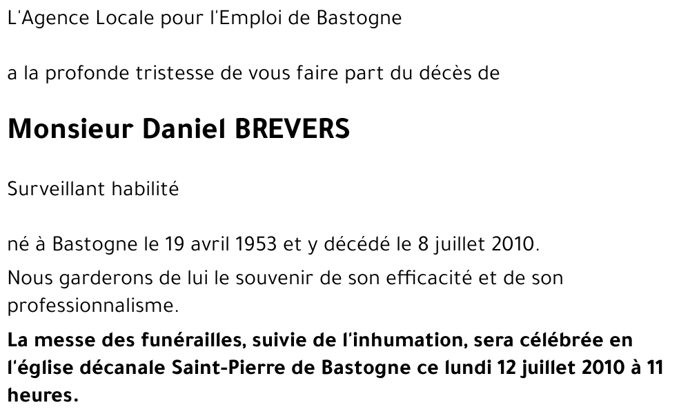 Daniel BREVERS