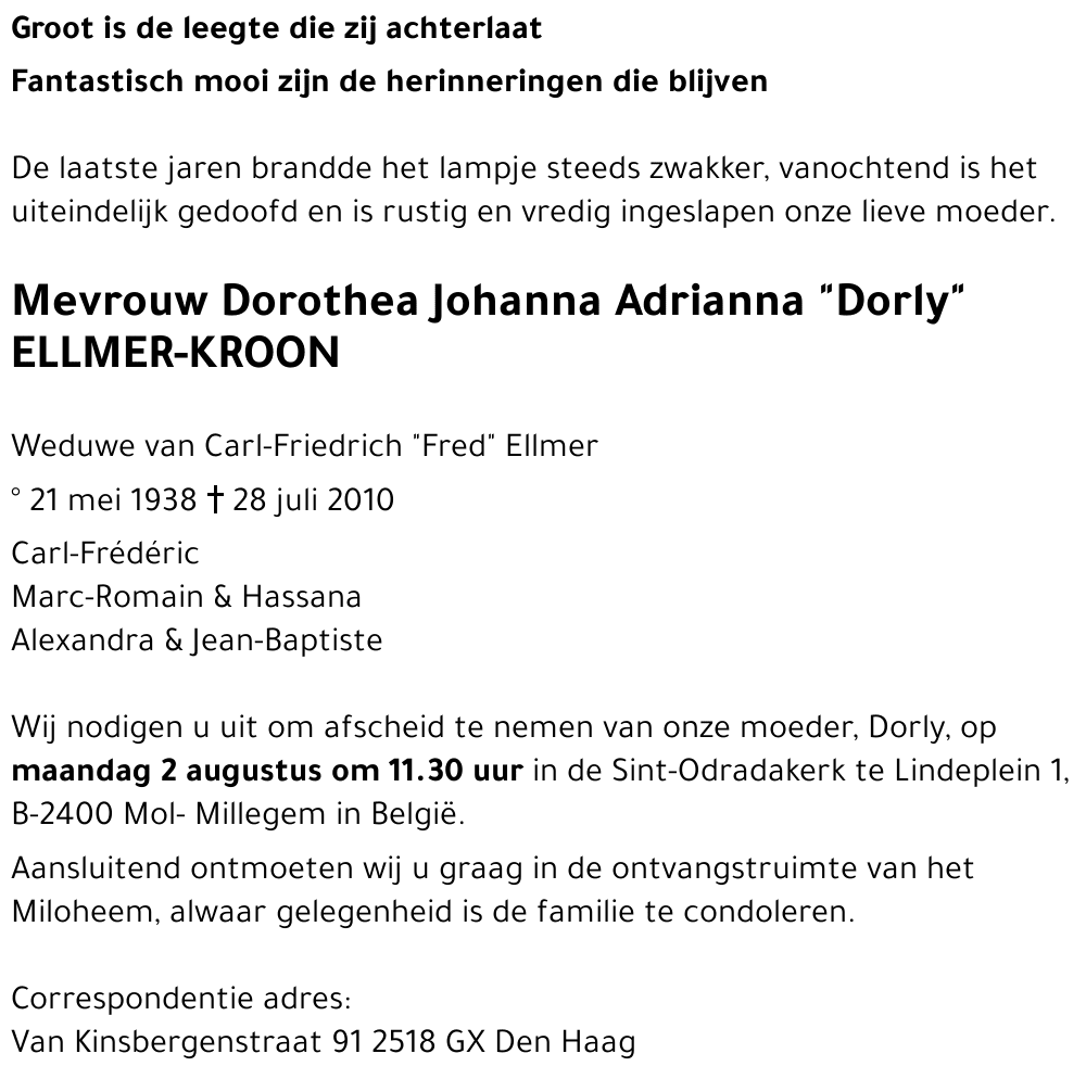 Dorothea Johanna Adrianna 