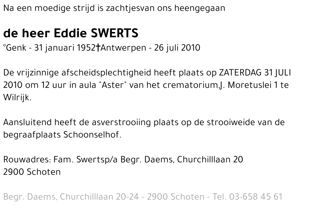 Eddie Swerts