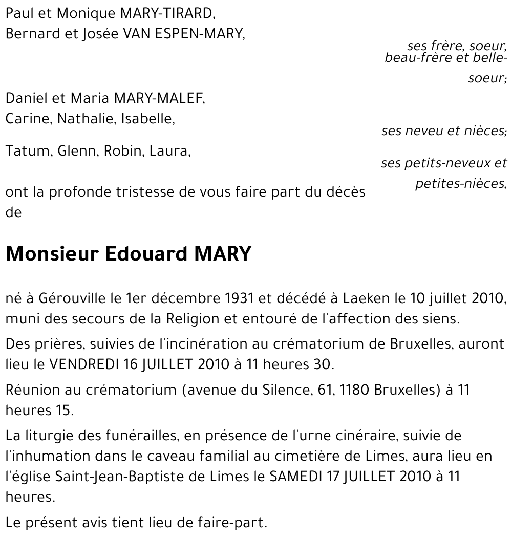 Edouard MARY