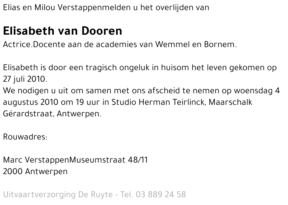 Elisabeth van Dooren