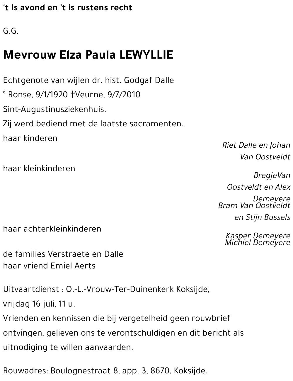 Elza Paula LEWYLLIE