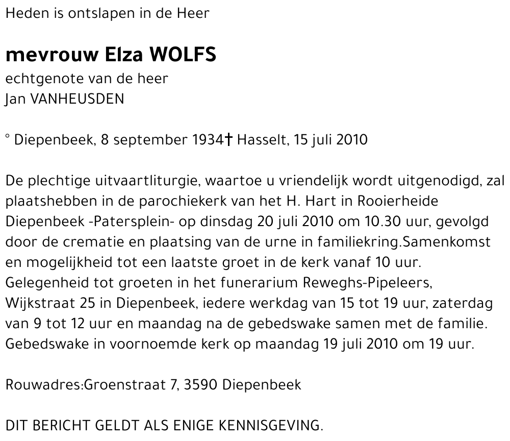 Elza Wolfs