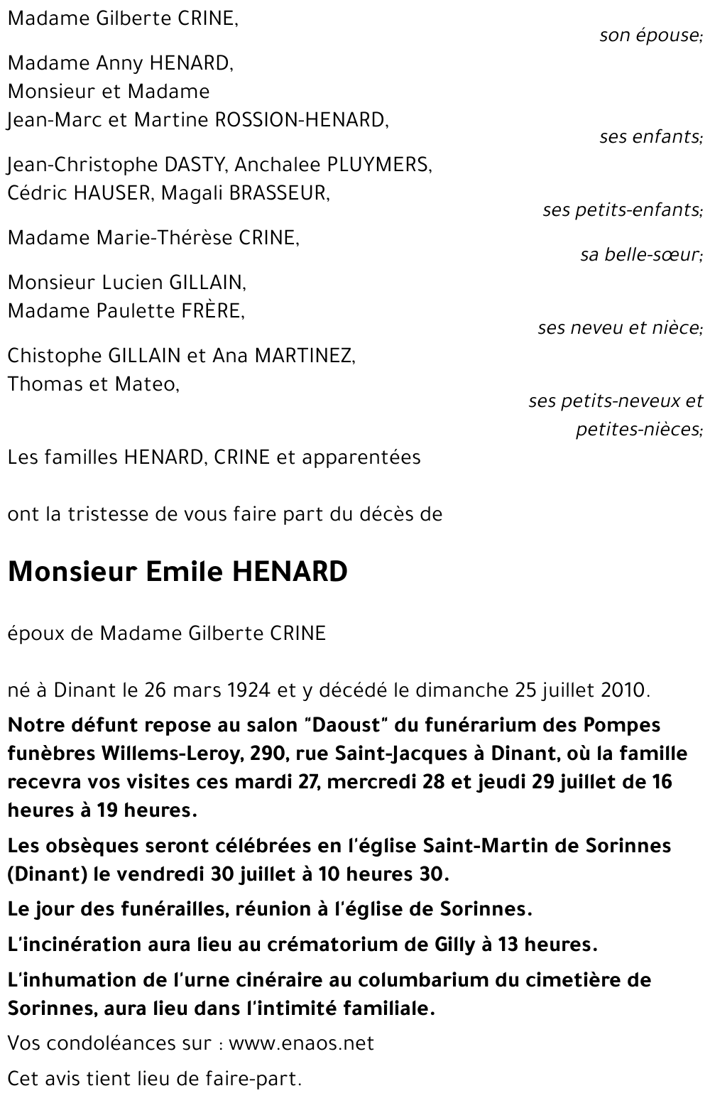 Emile HENARD