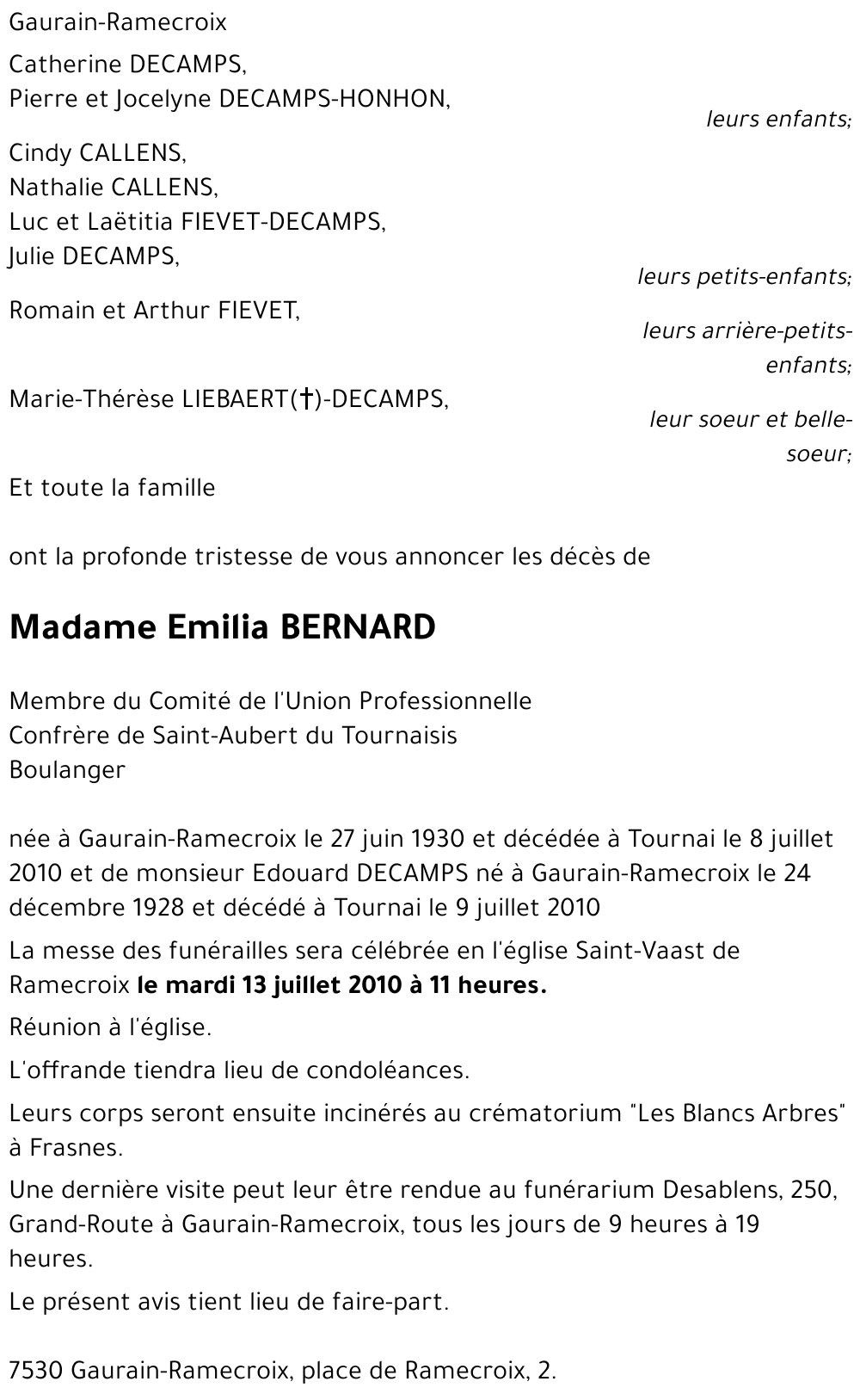Emilia BERNARD