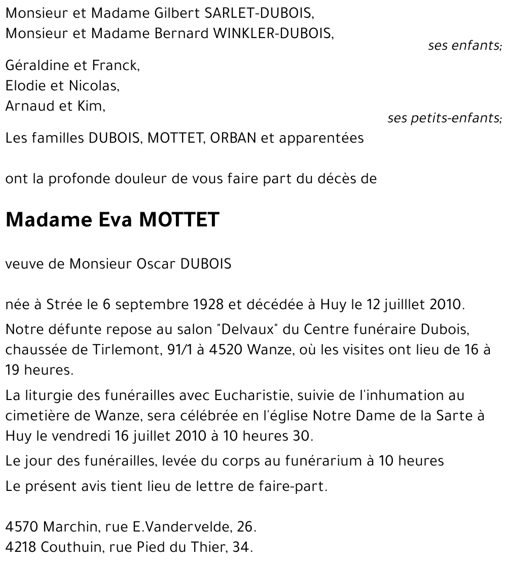 Eva MOTTET