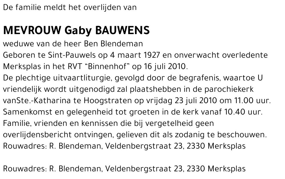 Gaby Bauwens