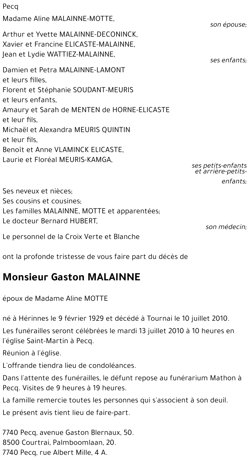 Gaston MALAINNE