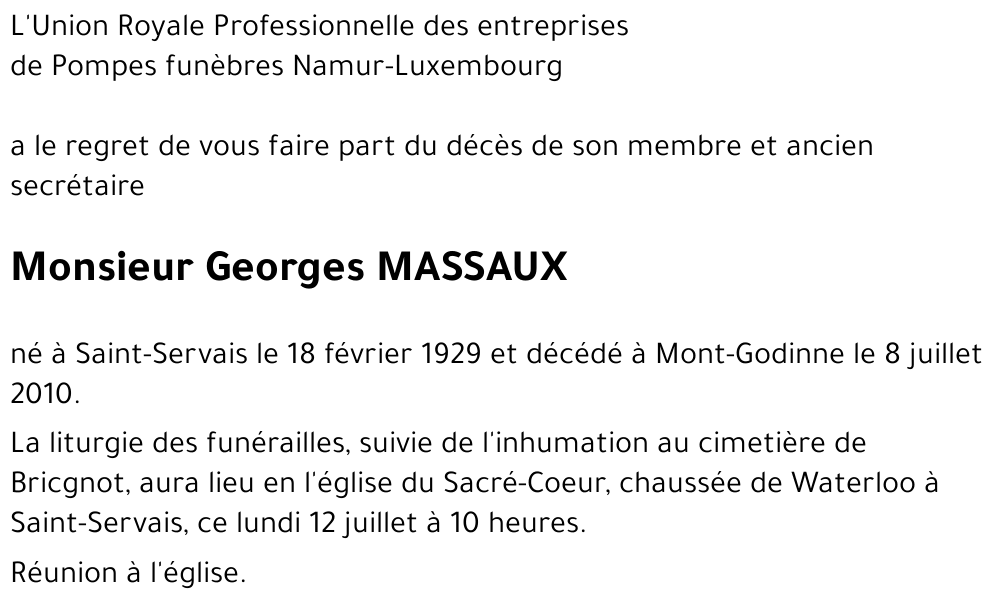Georges MASSAUX