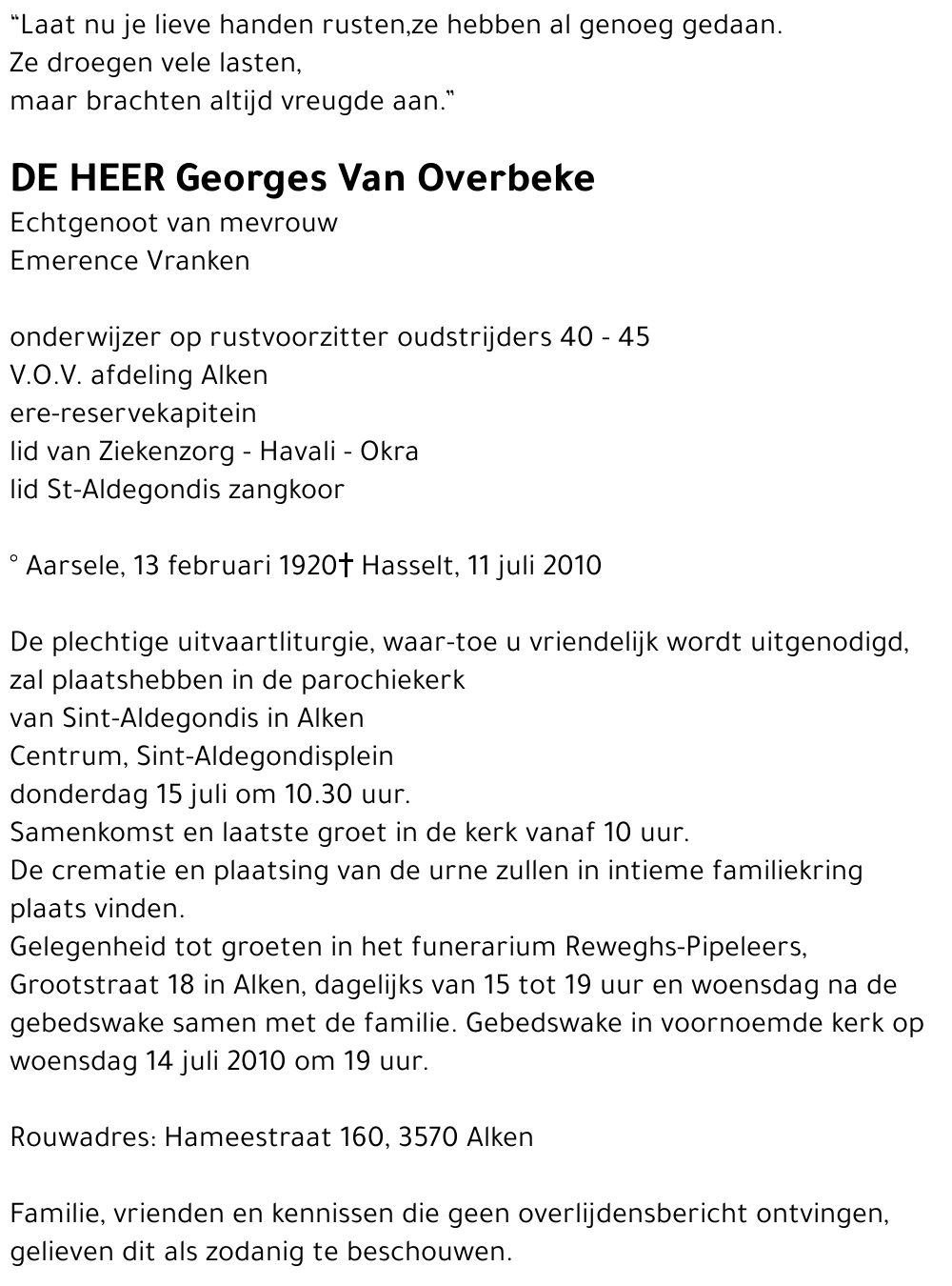 Georges Van Overbeke