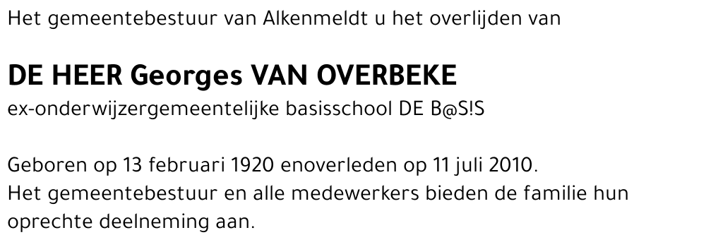 Georges Van Overbeke