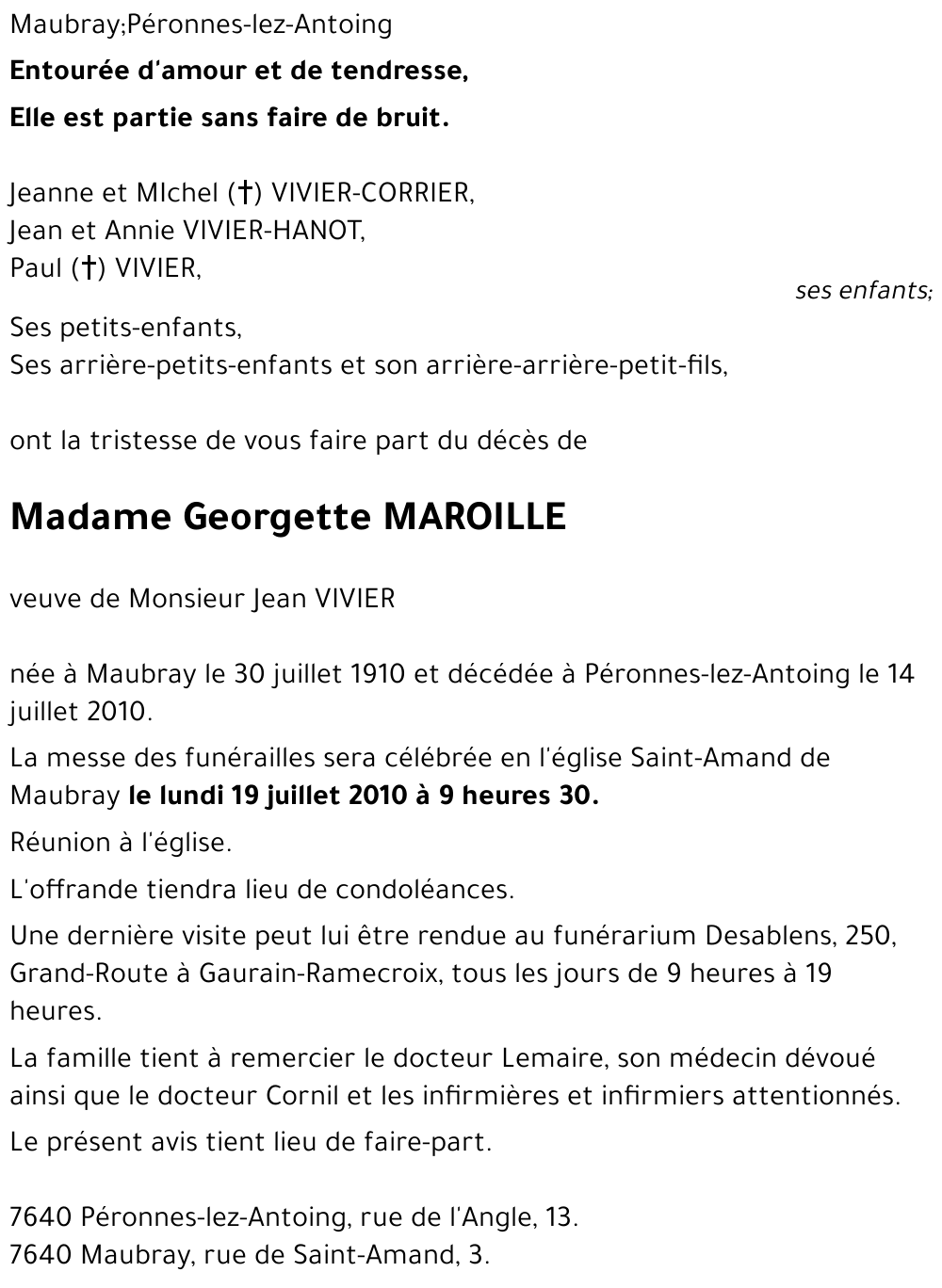 Georgette MAROILLE