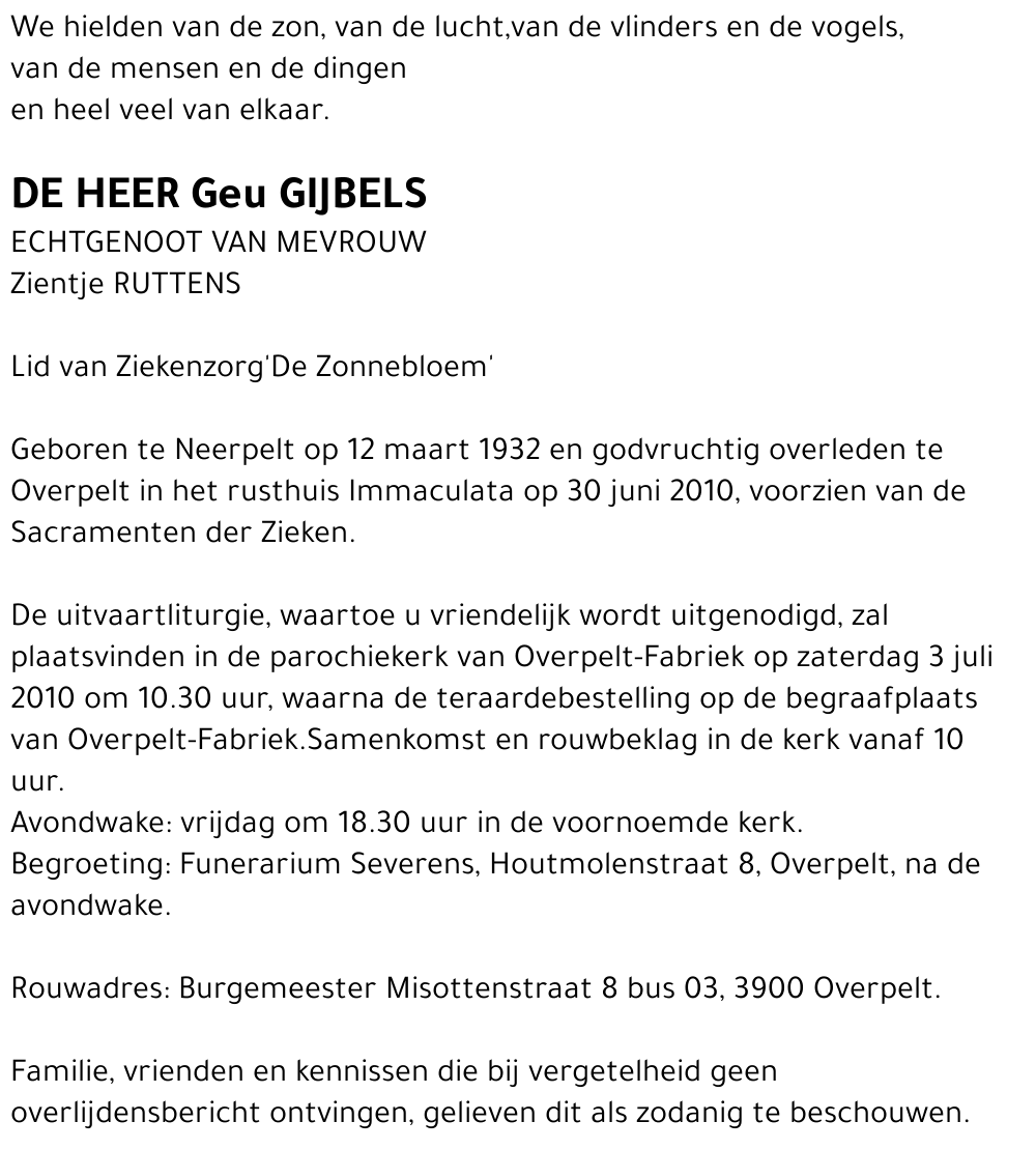 Geu Gijbels