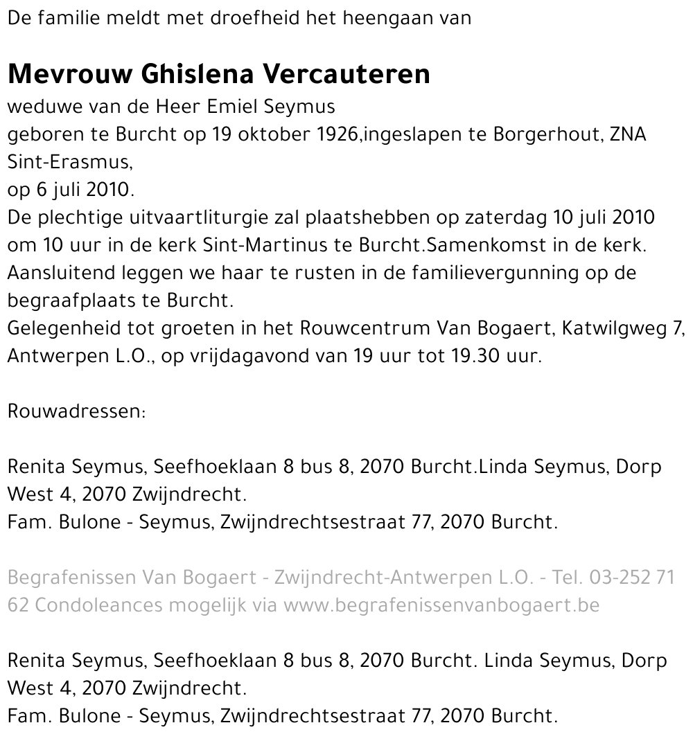 Ghislena Vercauteren