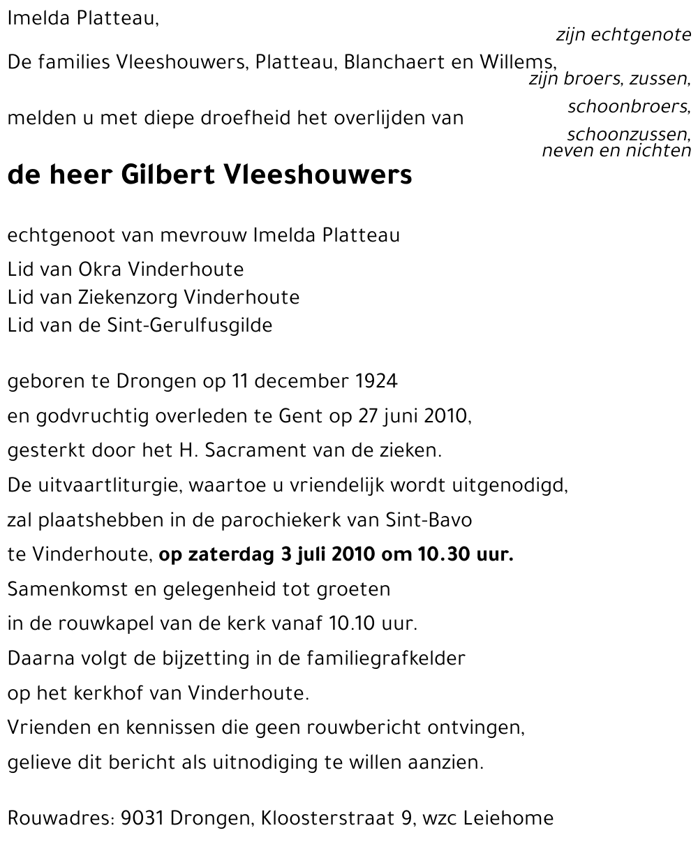 Gilbert Vleeshouwers