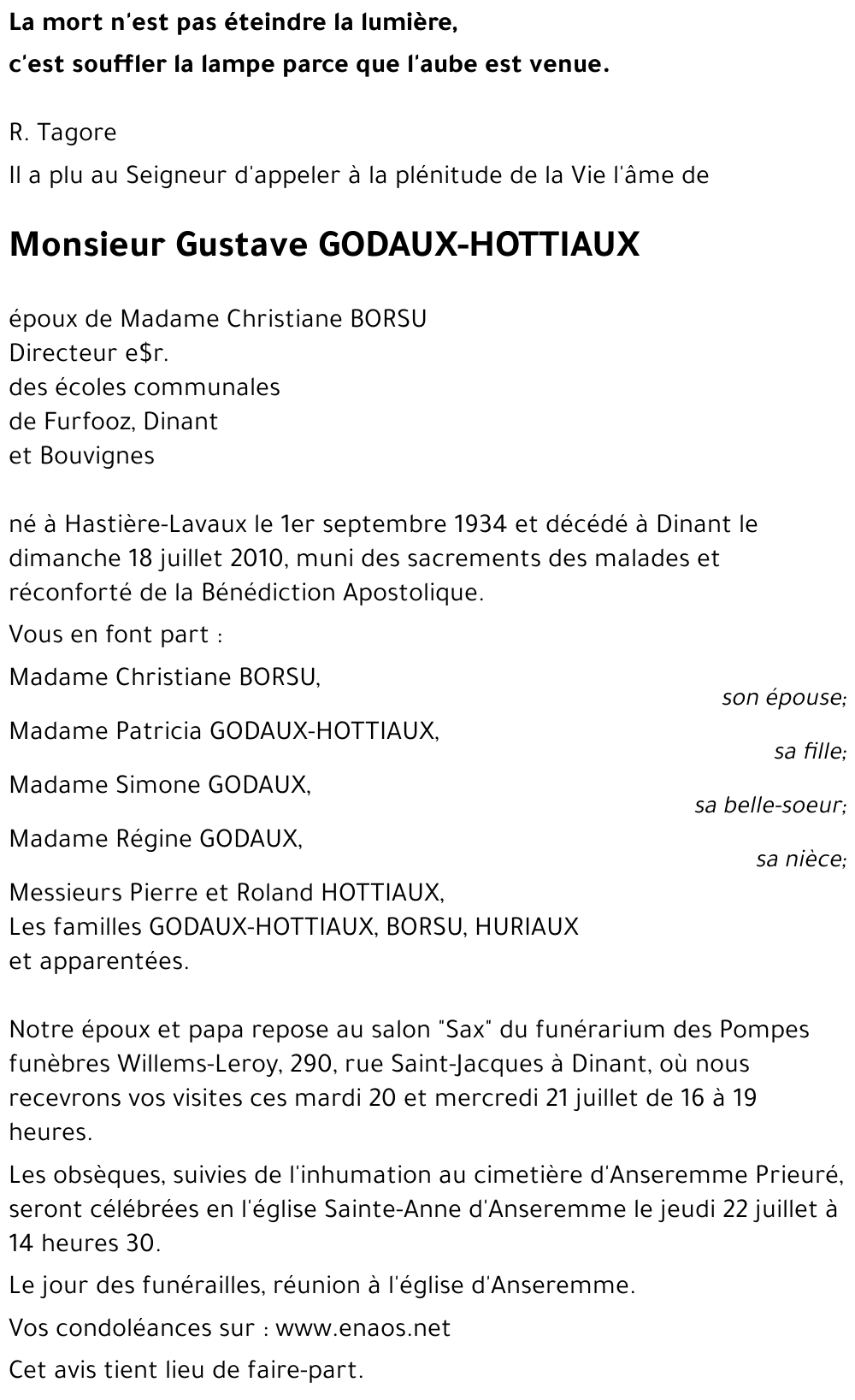 Gustave GODAUX-HOTTIAUX