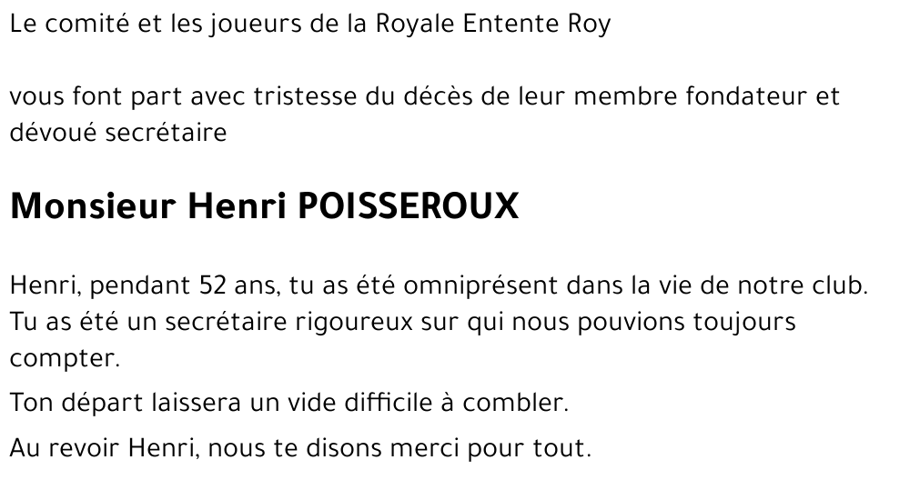 Henri POISSEROUX