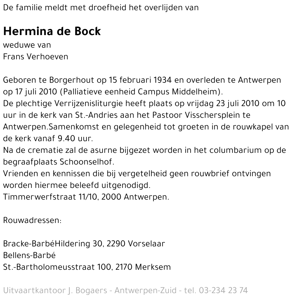 Hermina de Bock