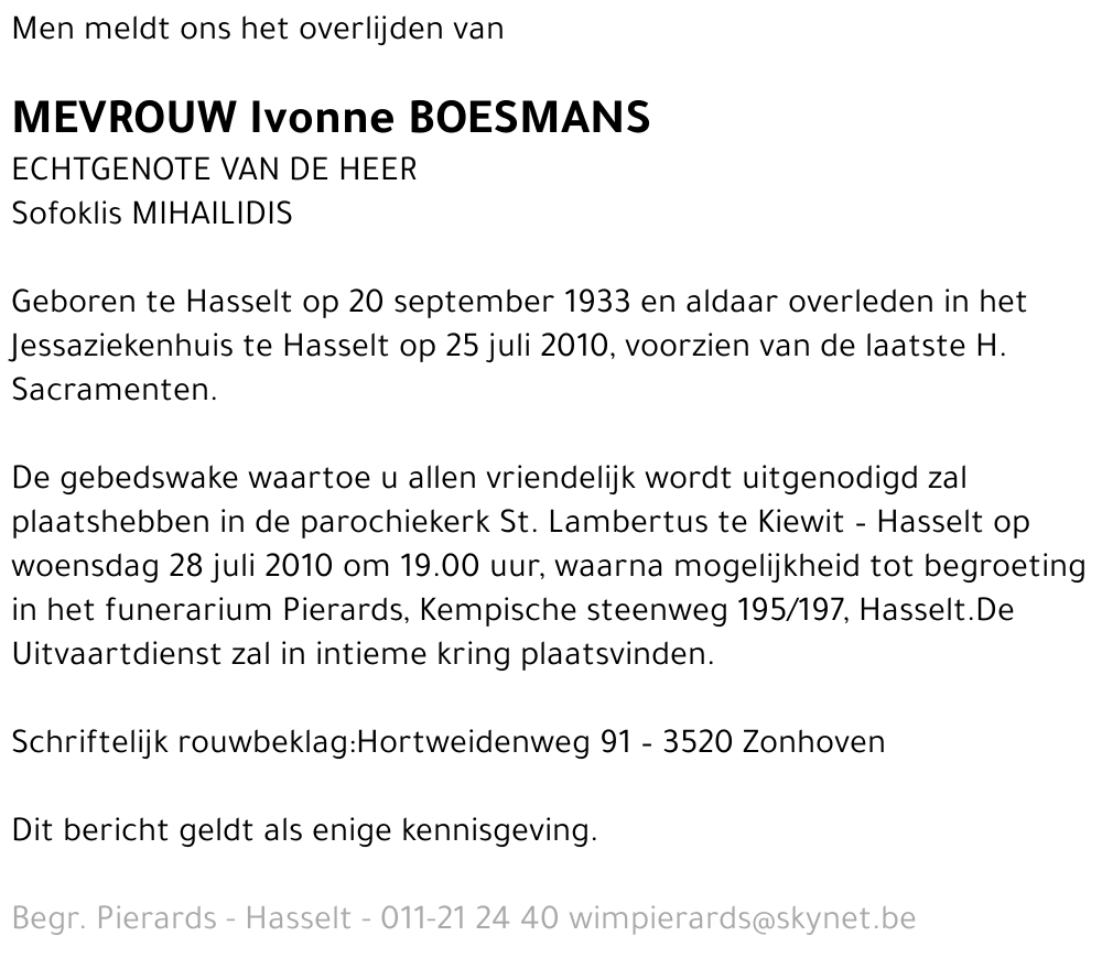Ivonne Boesmans