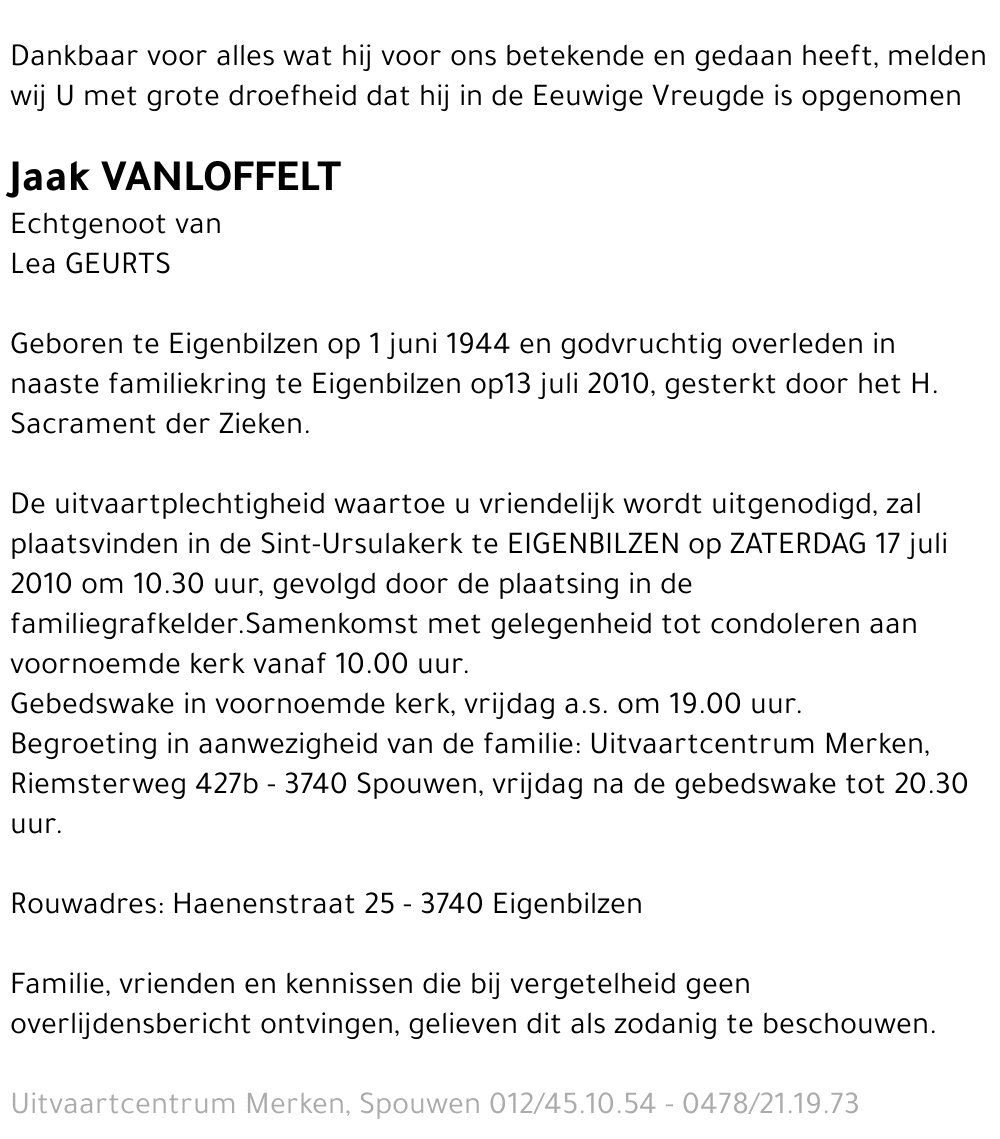 Jaak Vanloffelt