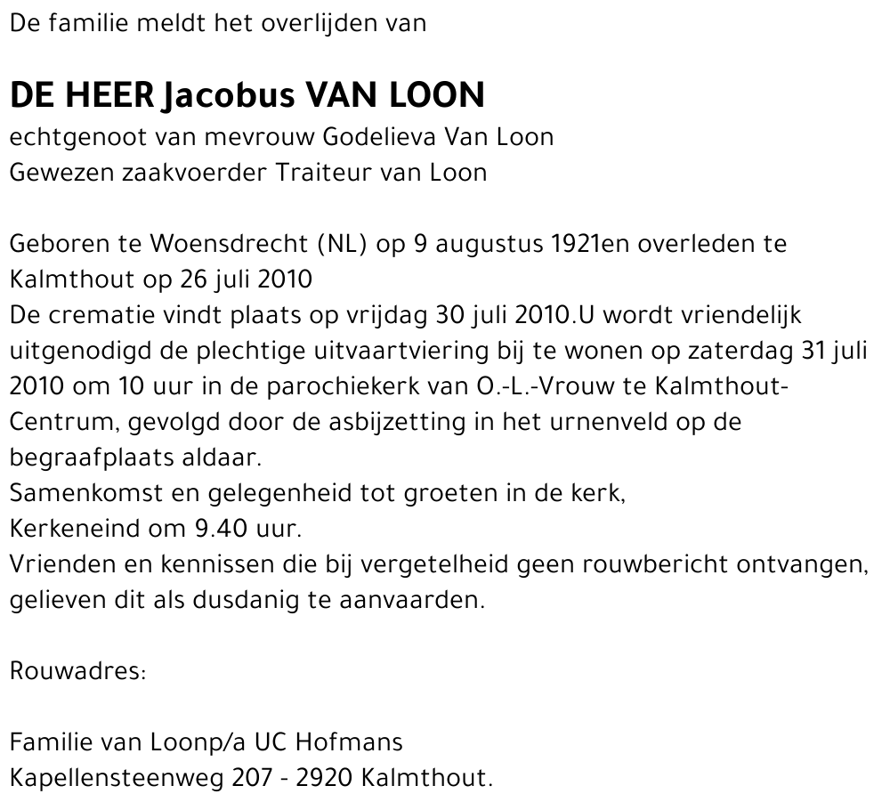 Jacobus van Loon