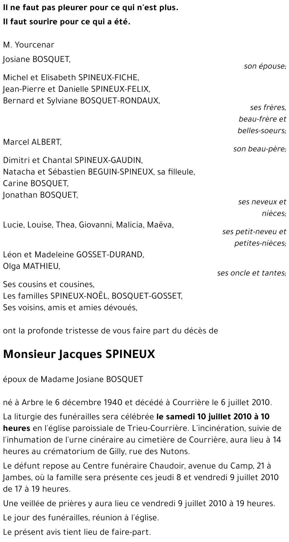 Jacques SPINEUX