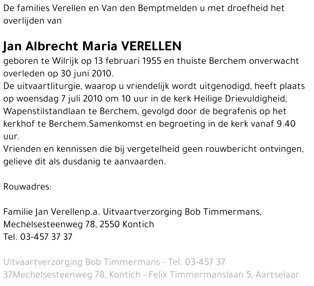 Jan Albrecht Verellen