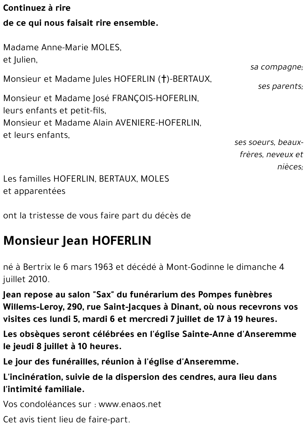 Jean HOFERLIN