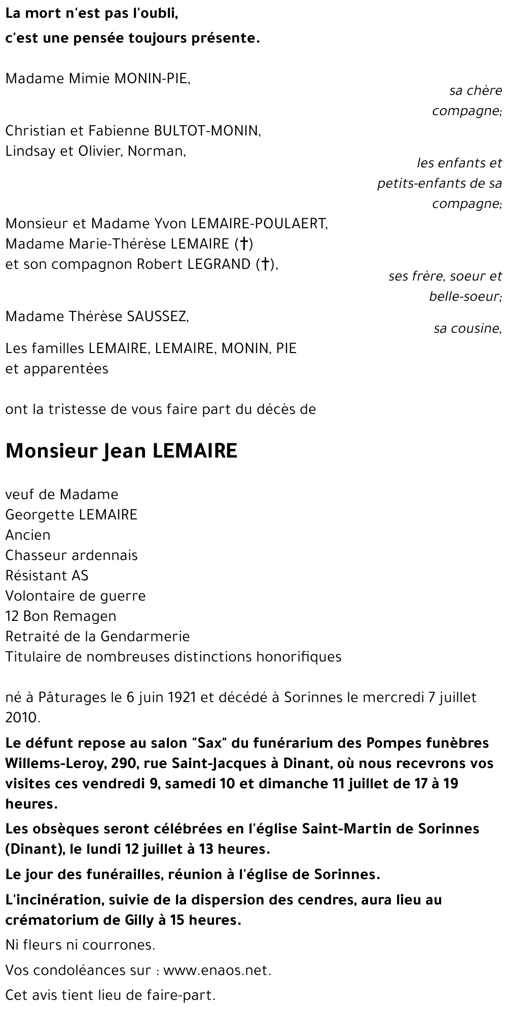 Jean LEMAIRE