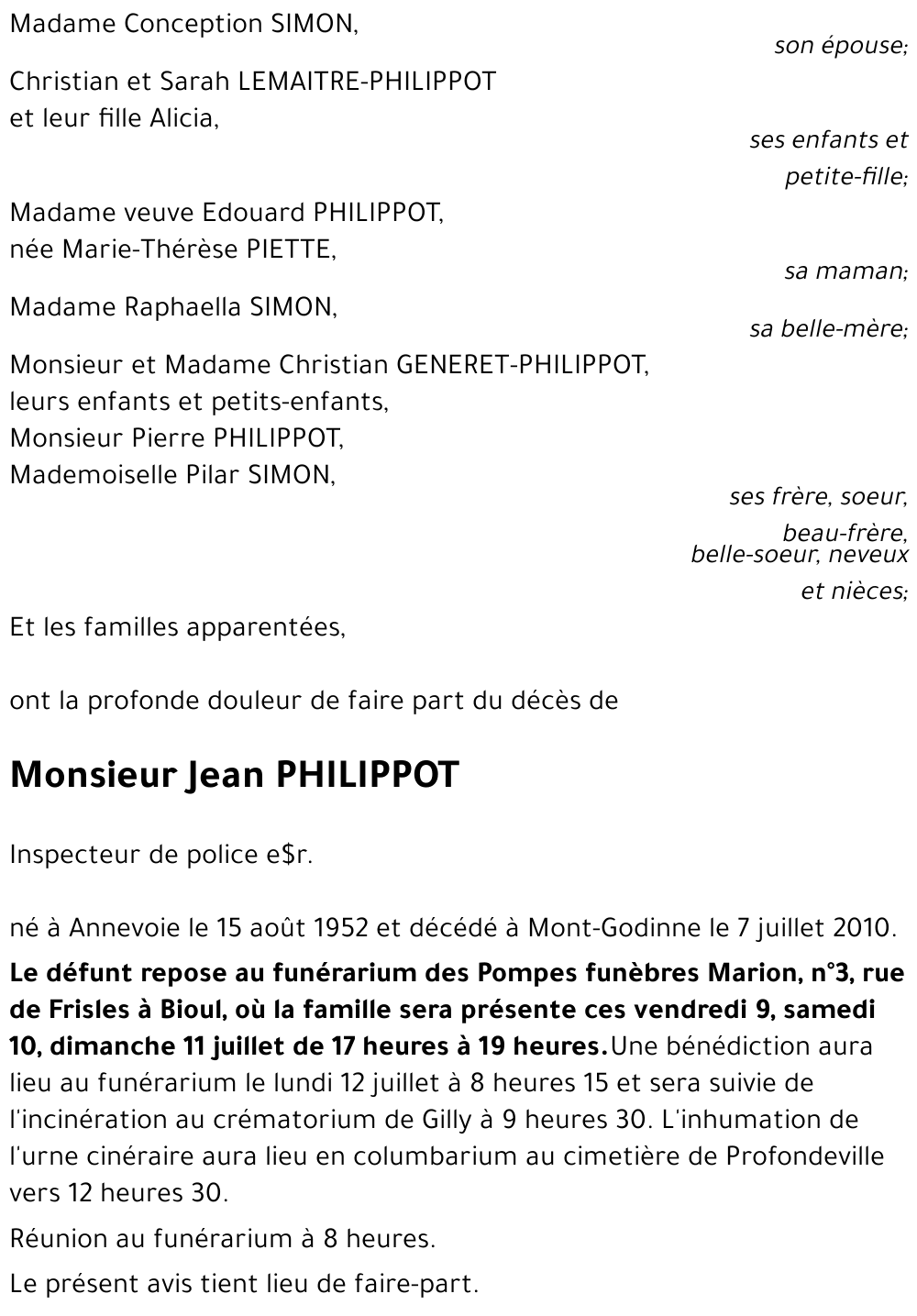 Jean PHILIPPOT