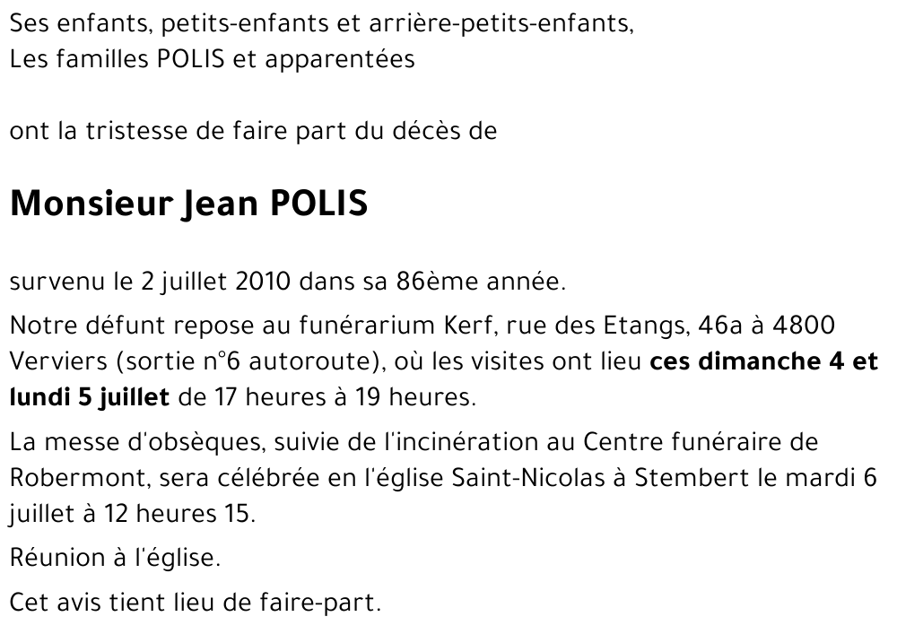 Jean POLIS