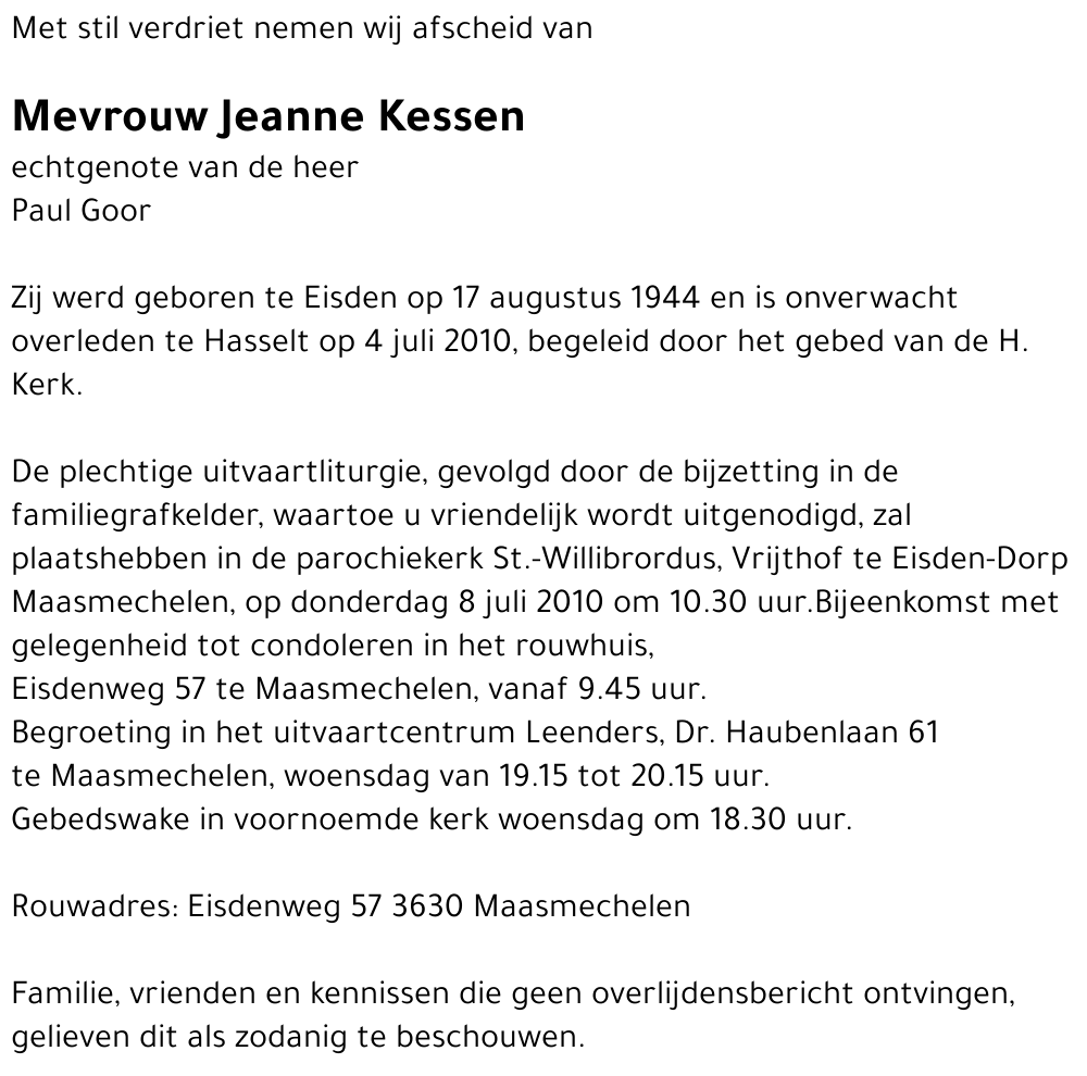 Jeanne Kessen