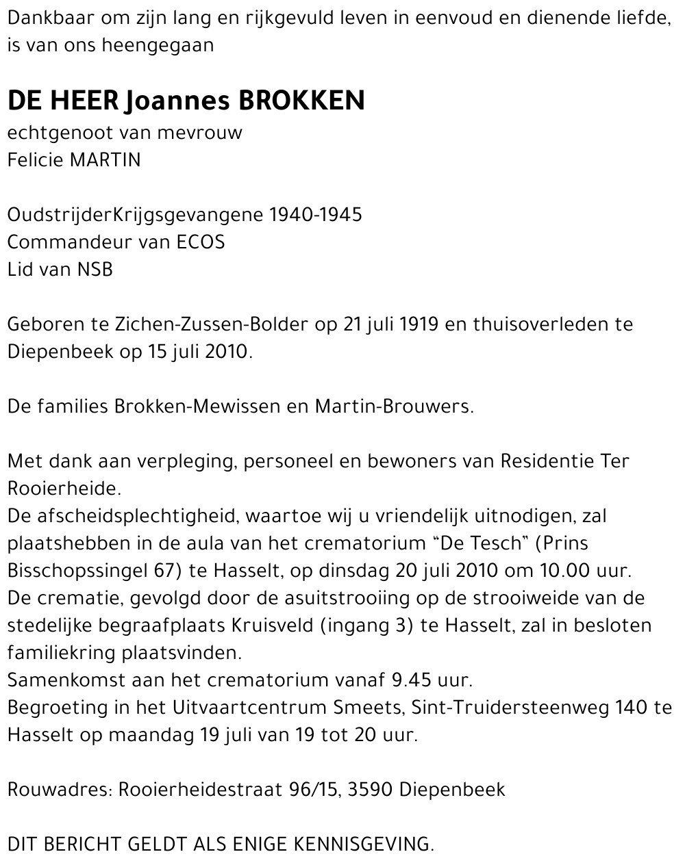 Joannes Brokken