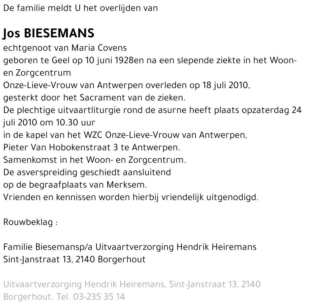 Jos Biesemans