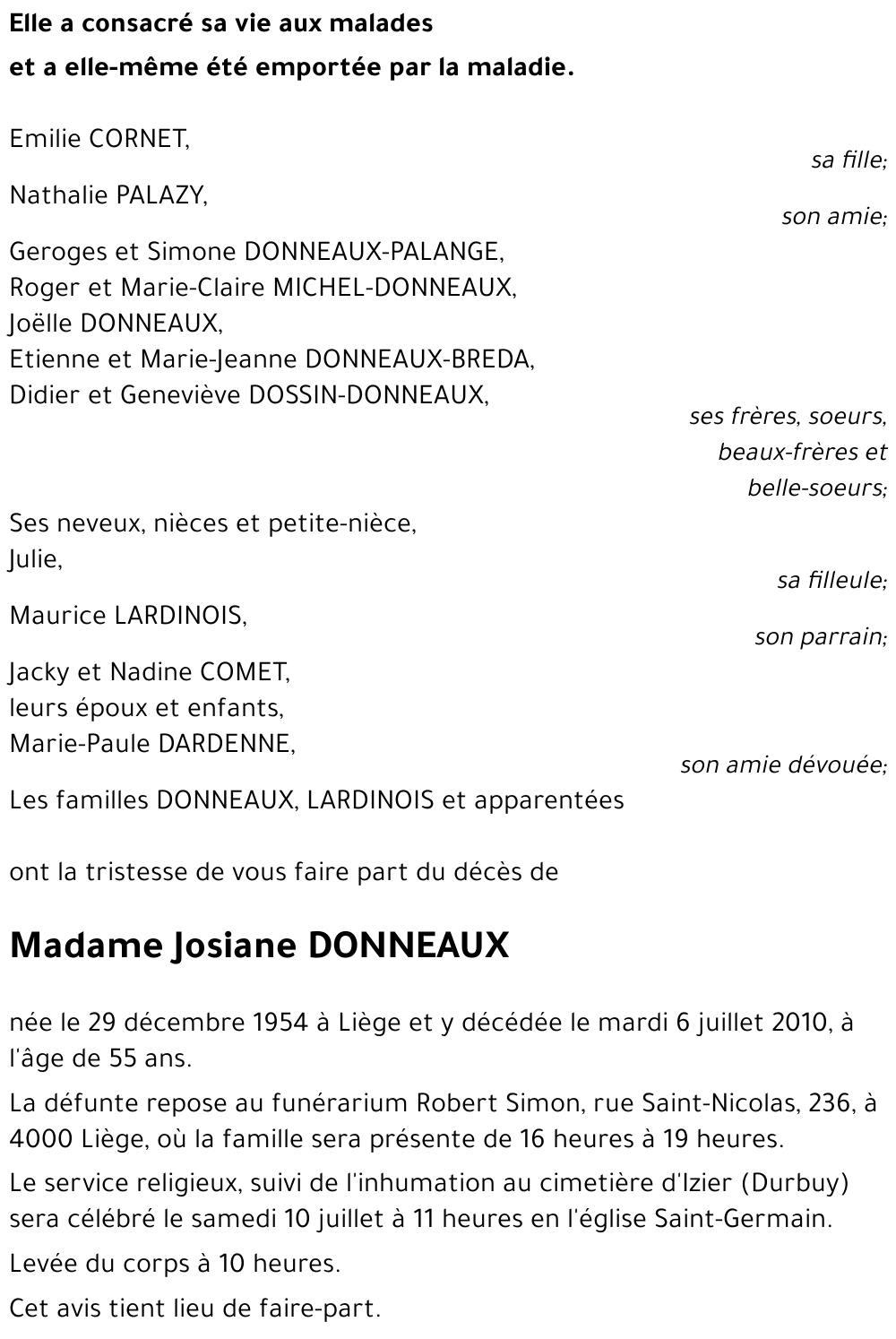 Josiane DONNEAUX