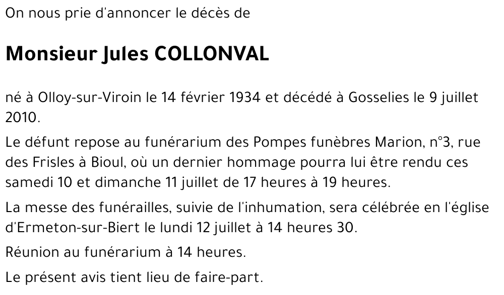 Jules COLLONVAL