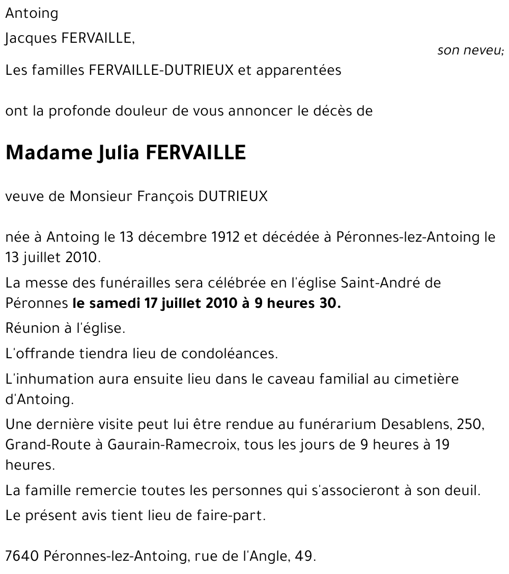 Julia FERVAILLE
