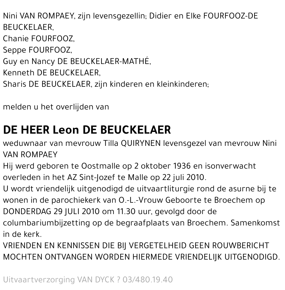 Leon De Beuckelaer