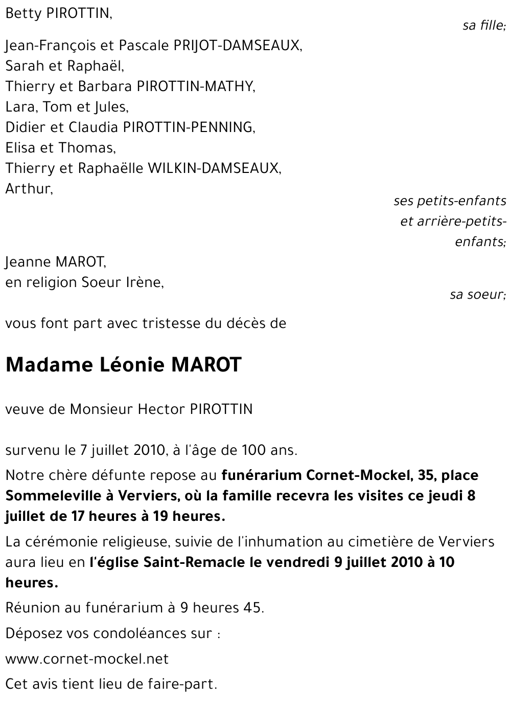 Léonie MAROT