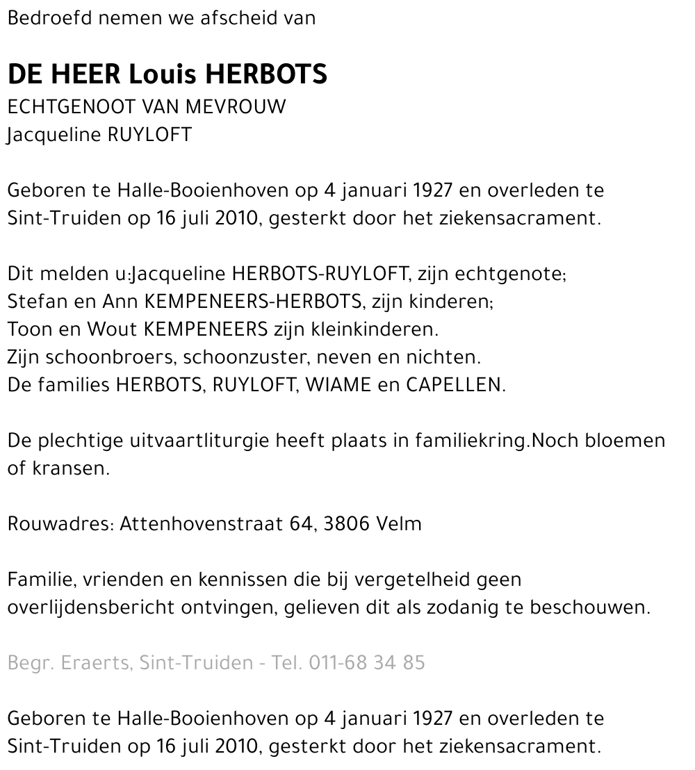 Louis HERBOTS