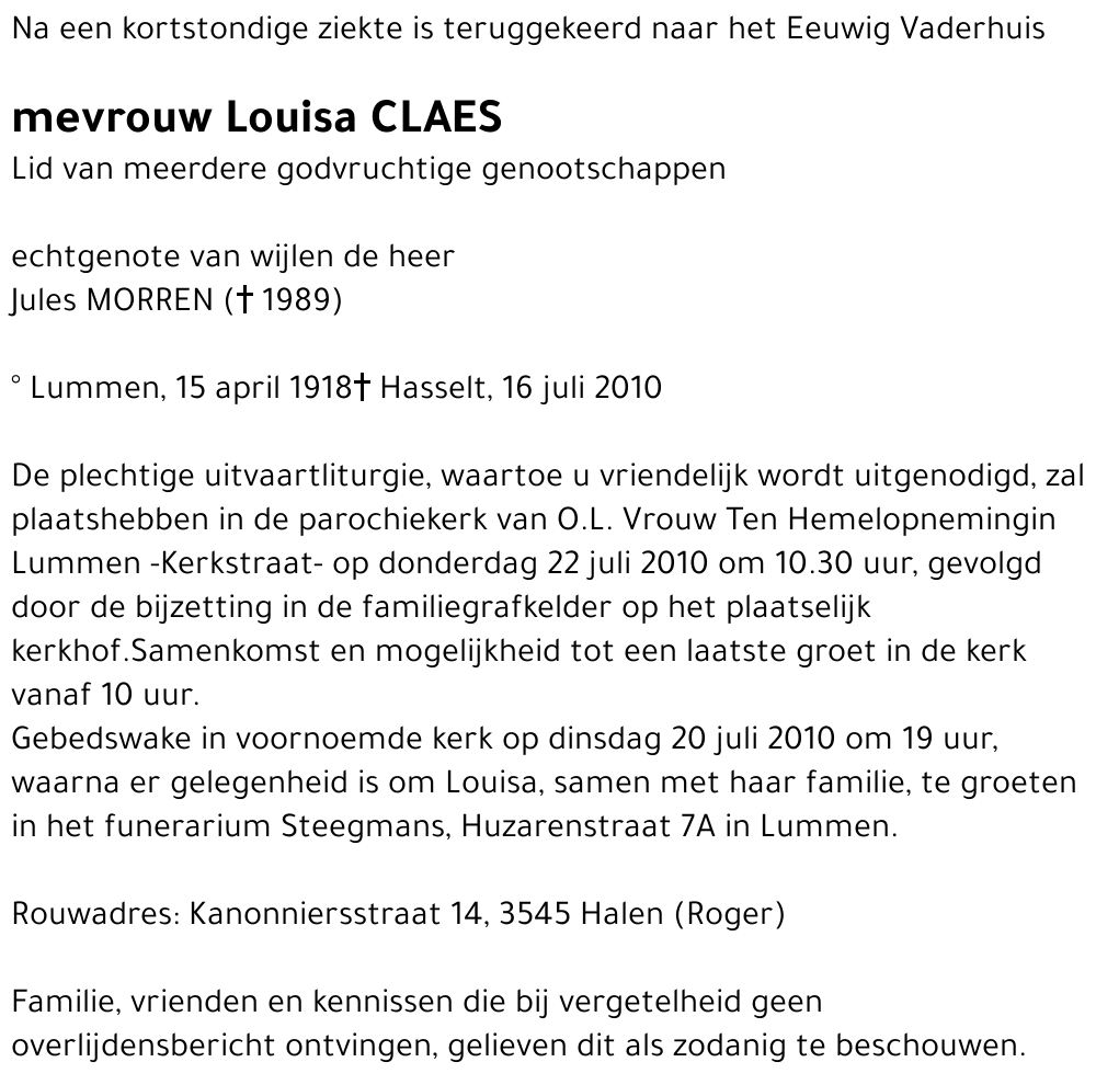 Louisa Claes