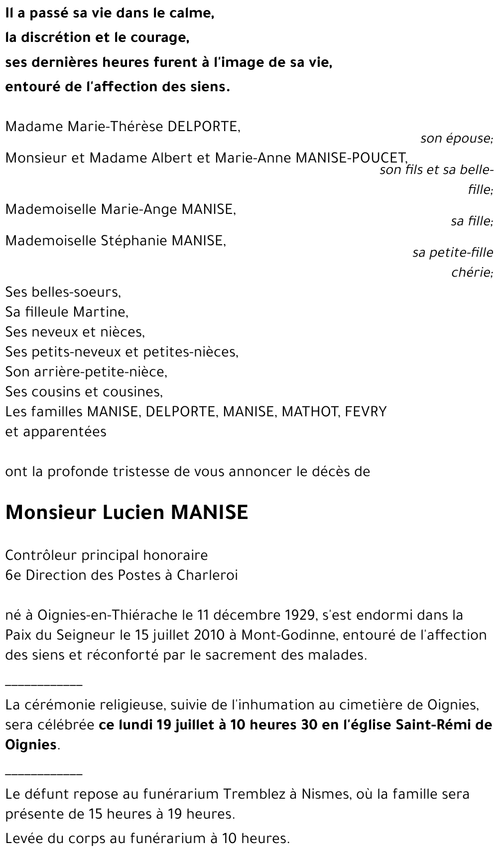 Lucien MANISE