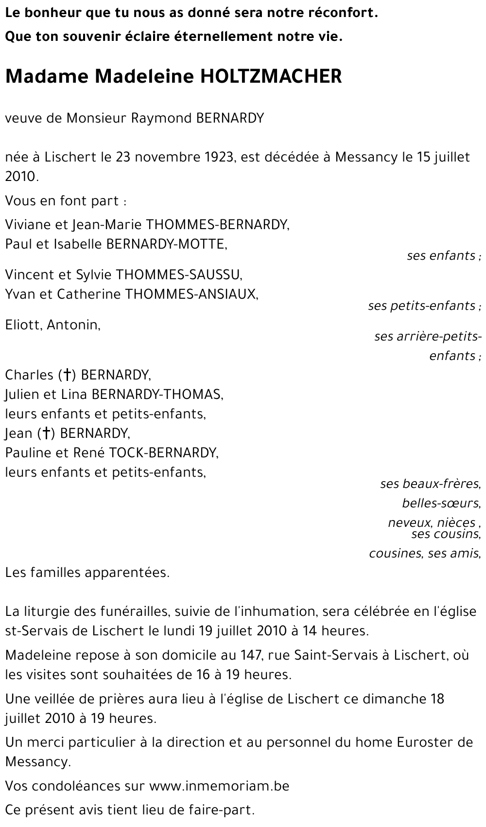 Madeleine HOLTZMACHER