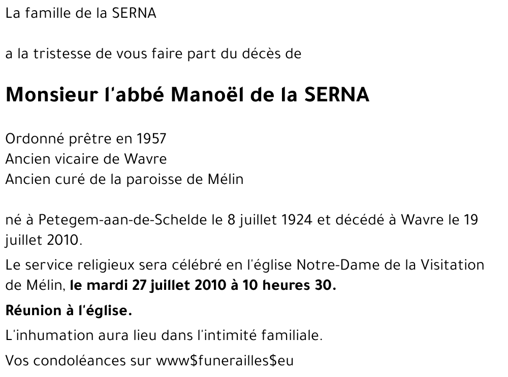 Manoël de la Serna