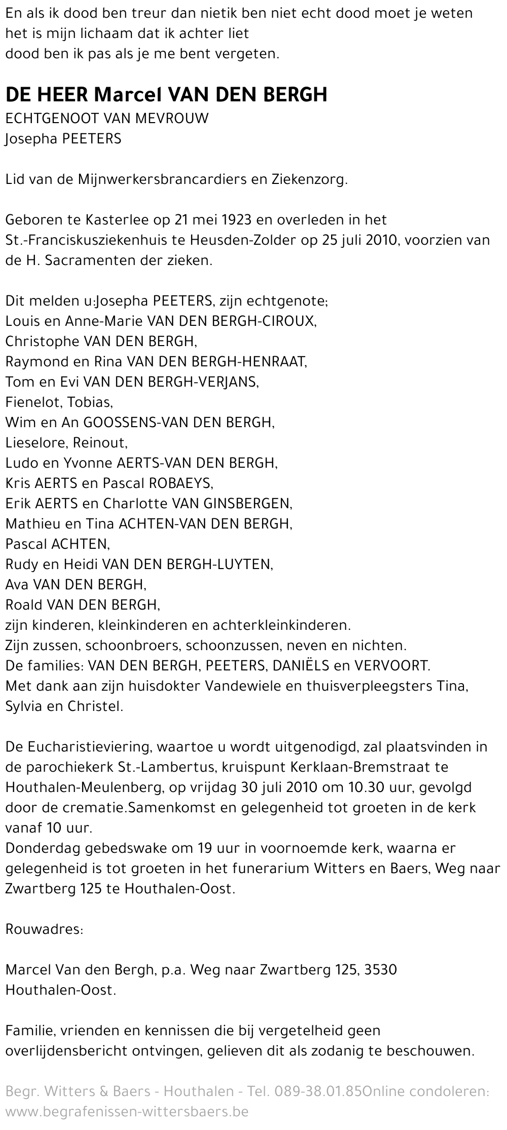 Marcel Van den Bergh