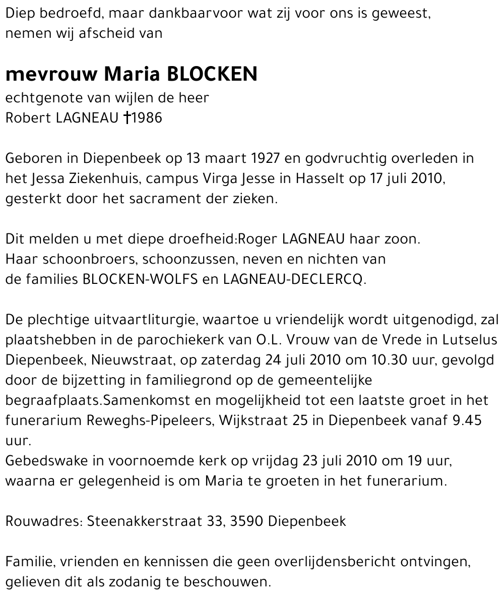 Maria Blocken
