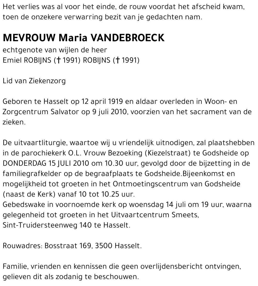 Maria Vandebroeck