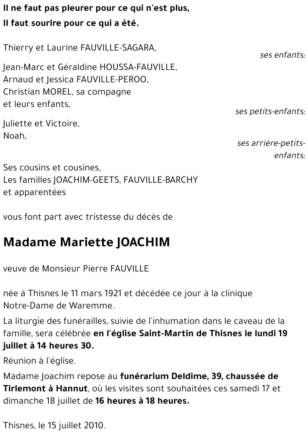 Mariette JOACHIM