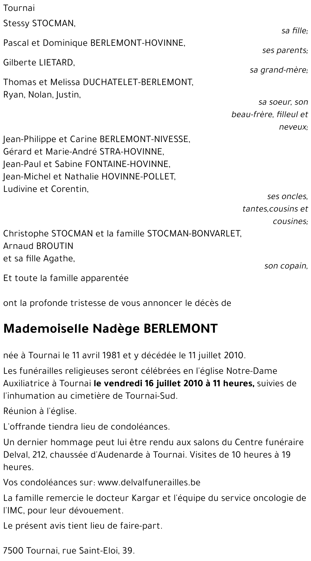 Nadège BERLEMONT
