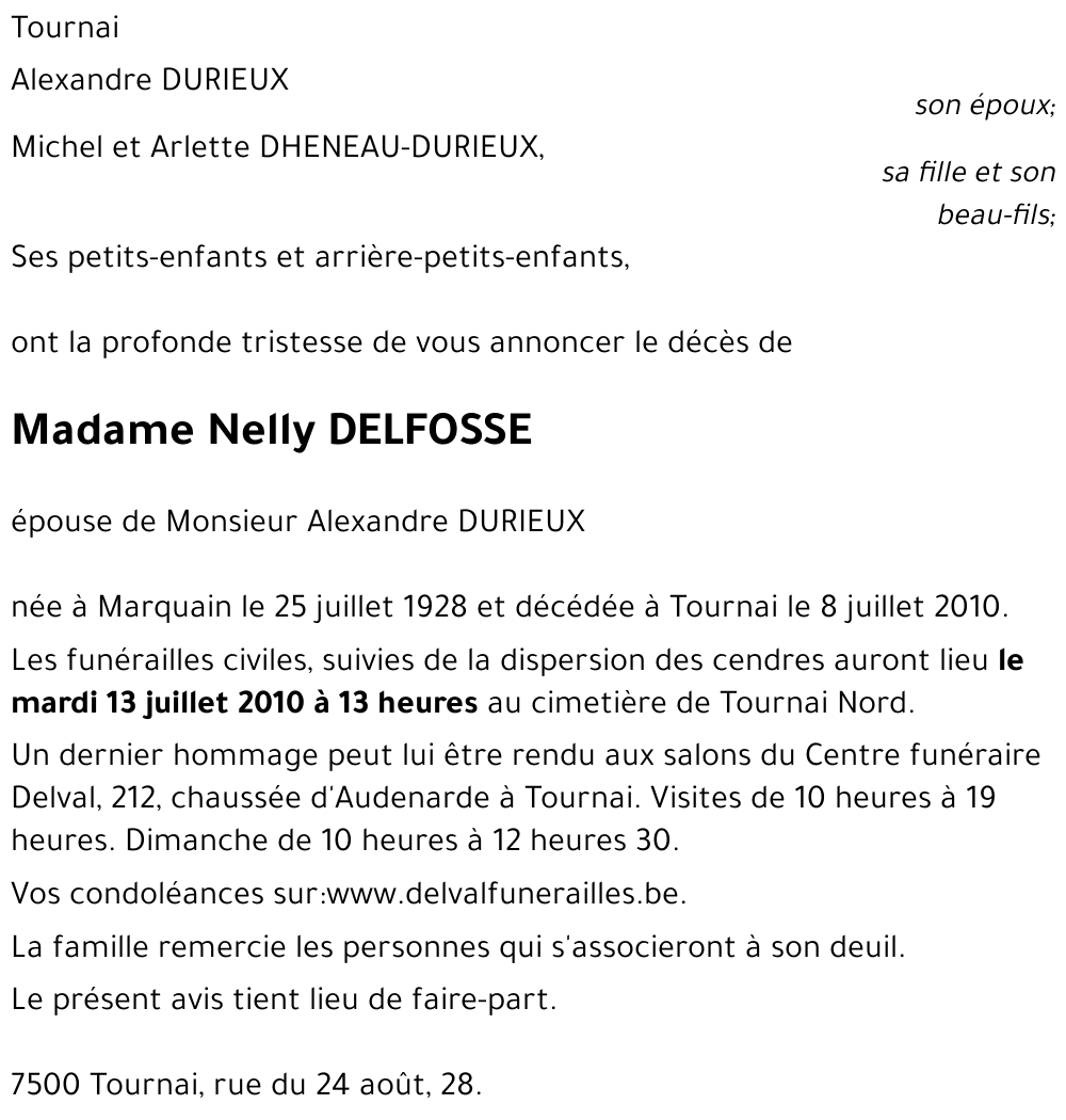 Nelly DELFOSSE
